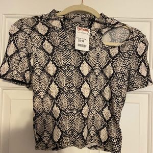 TJ MAXX Snakeskin Crop Top